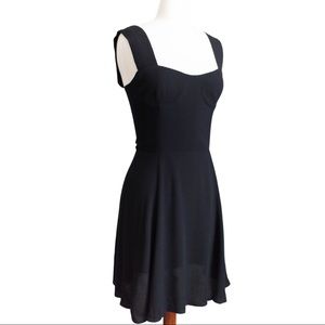 Reformation Holden Black Mini Dress 4 Skater